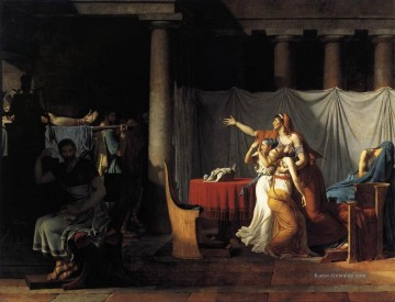 die Liktoren zu Brutus zurückkehrend die Leichen seiner Söhne Neoklassizismus Jacques Louis David Ölgemälde